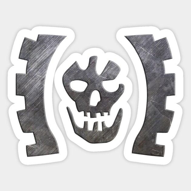 Mad Max Scrotus Logo- Metal Sticker by wyattd